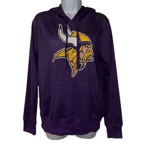 NFL Team Apparel Minnesota Vikings Mesh Shirt M Hoodie Football Purple